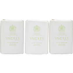 Yardley By Yardley Lily Of The Valley Luxury Soaps 3 X 3.5 Oz Each (new Packaging)